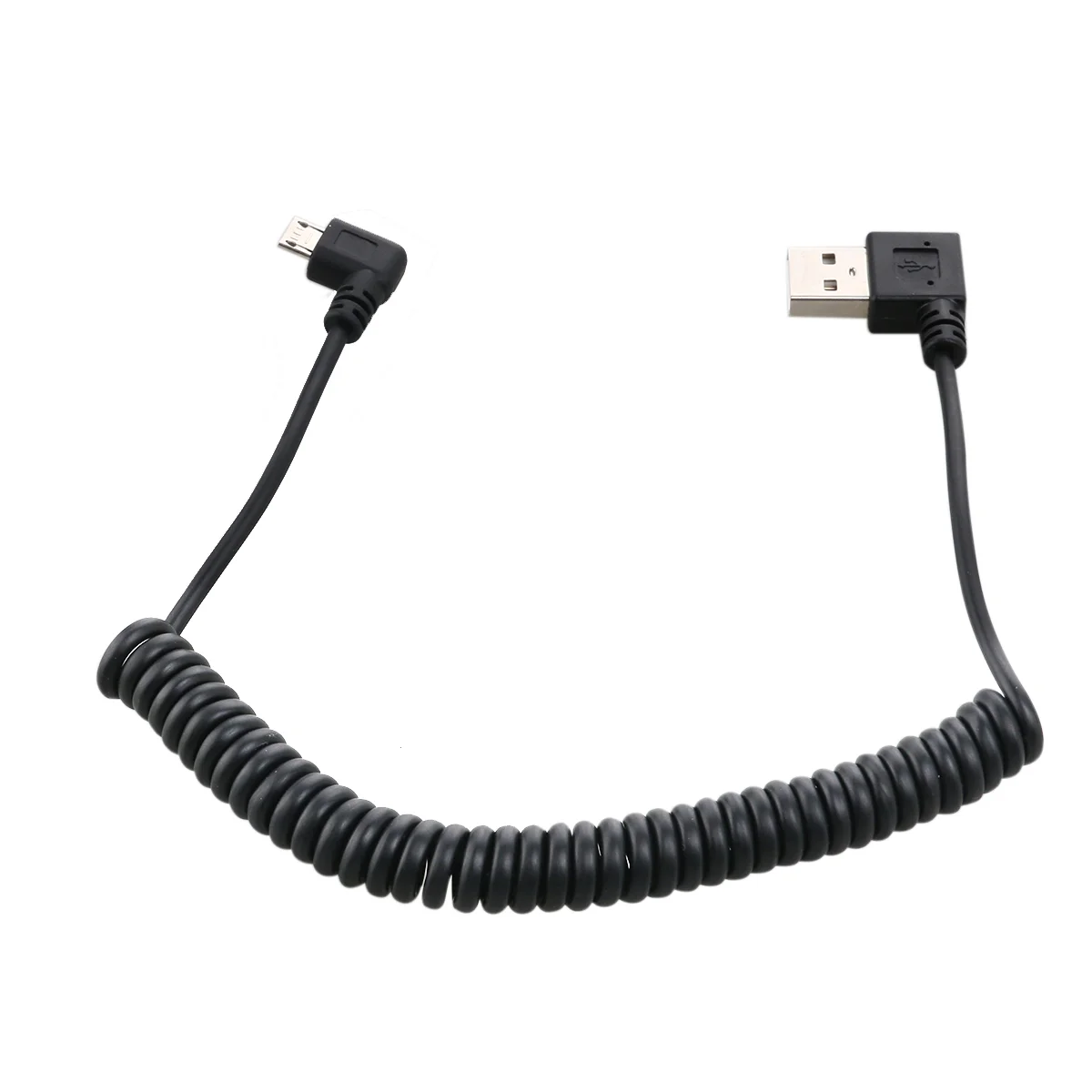 1.5m Spiral Coiled USB Micro 5 Pin Male to USB 2.0 Male Data Charge Cable (Black)
1.5m Spiral Coiled USB Micro 5 Pin Male to USB 2.0 Male Data Charge Cable (Black)