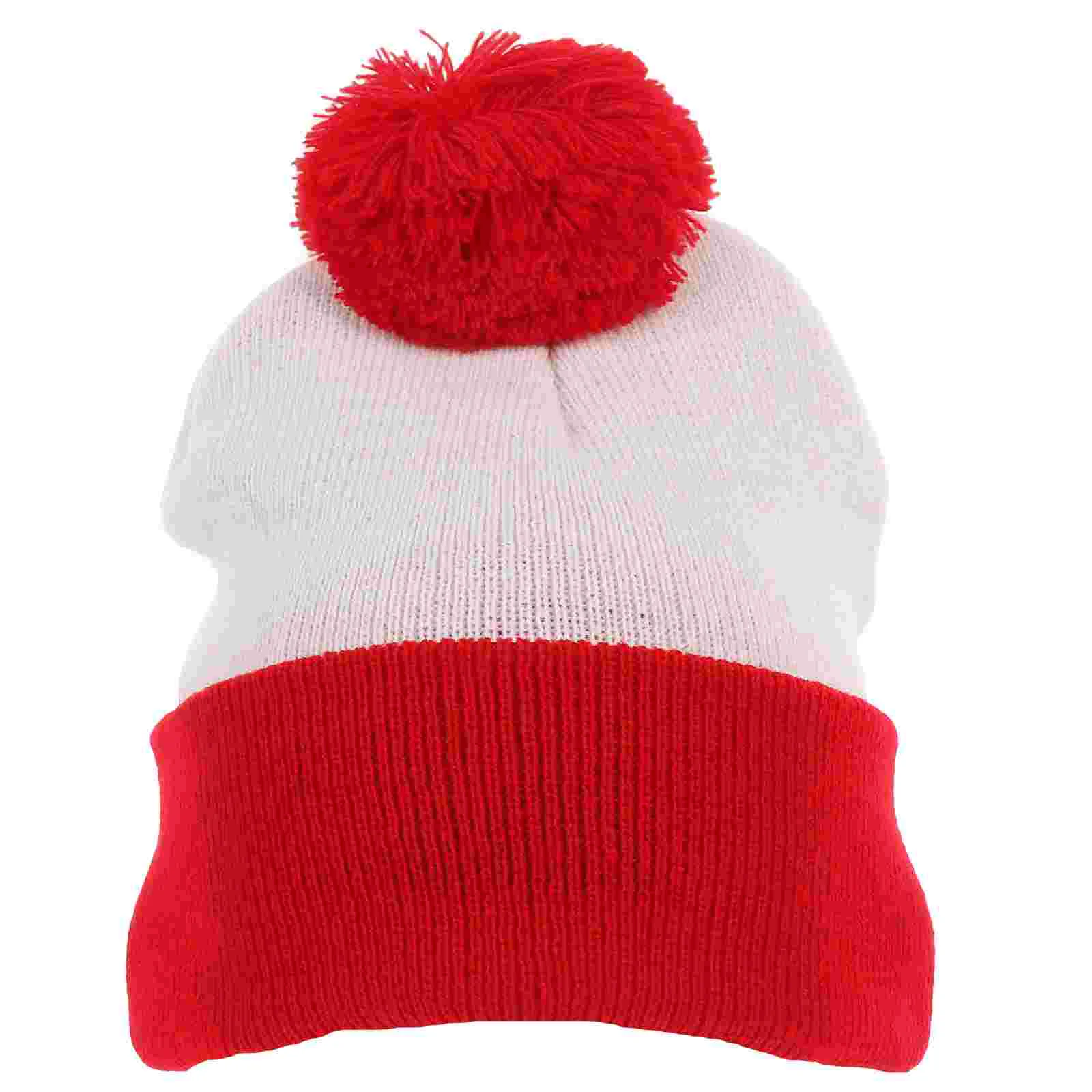 Knitted Hat Winter Hats Kids Cap Halloween Yarn Wool Beanie Red White 2-tone Christmas Color Match
Knitted Hat Winter Hats Kids Cap Halloween Yarn Wool Beanie Red White 2-tone Christmas Color Match
