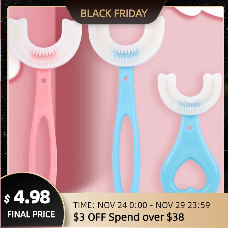 Зубная щетка для детей, мягкая силиконовая 360-градусная U-образная детская зубная щетка, гигиена полости рта, детские зубные щетки
Зубная щетка для детей, мягкая силиконовая 360-градусная U-образная детская зубная щетка, гигиена полости рта, детские зубные щетки