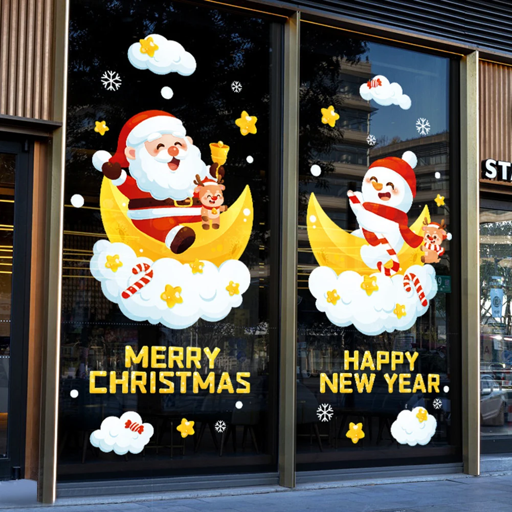 Christmas Wall Stickers Electrostatic Window Glass Sticker Santa Claus Star Merry Christmas Decor For Home Xmas Ornaments
Christmas Wall Stickers Electrostatic Window Glass Sticker Santa Claus Star Merry Christmas Decor For Home Xmas Ornaments