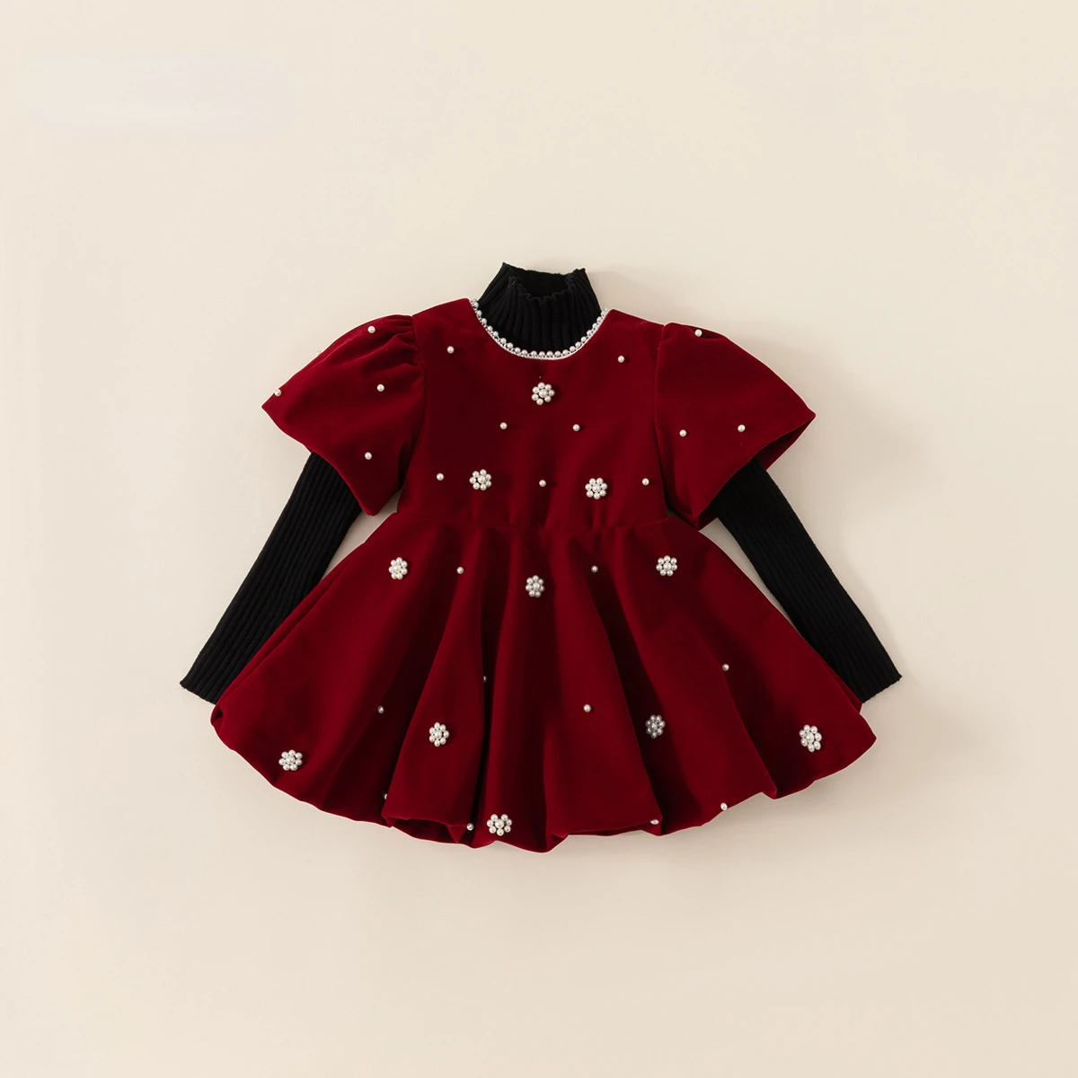 Children's Wear Girls' Autumn Dress Christmas Pearl Red Dress Children's Princess Dress princess flower girl clothes
Children's Wear Girls' Autumn Dress Christmas Pearl Red Dress Children's Princess Dress princess flower girl clothes