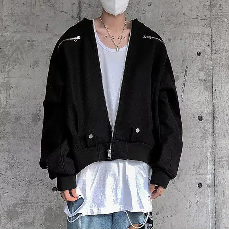 Streetwear Men Jackets Casual Solid Zip-up Cardigan Outerwear 2022 Autumn New Fashion Long Sleeve Slim Crew Neck Coats For Mens
Streetwear Men Jackets Casual Solid Zip-up Cardigan Outerwear 2022 Autumn New Fashion Long Sleeve Slim Crew Neck Coats For Mens