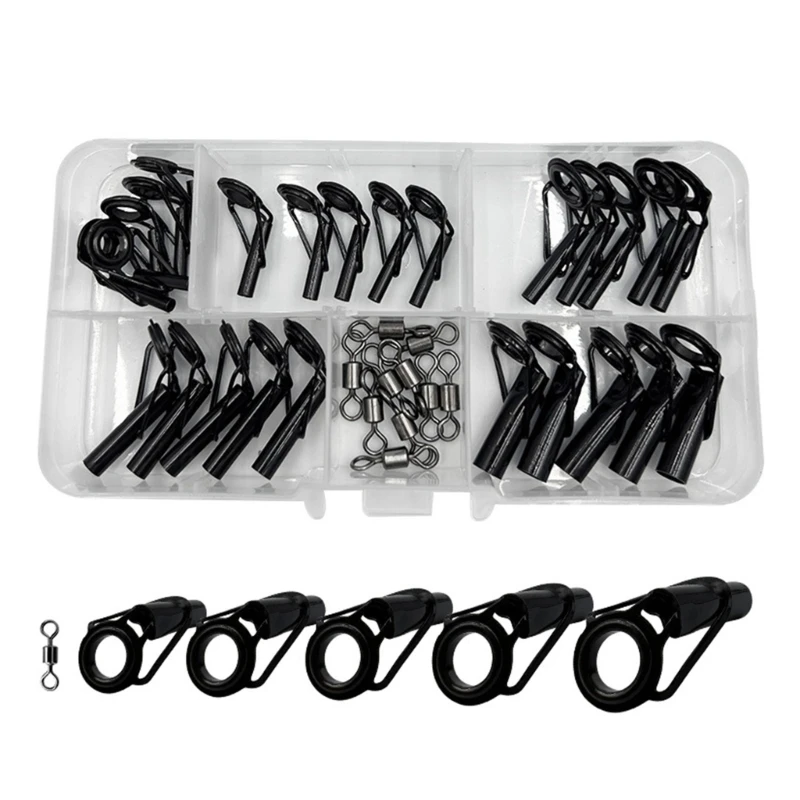 35pcs/box Alconite Guide Rings Size 2.4-5.5mm Round Rings For Fishing Rod Repair
35pcs/box Alconite Guide Rings Size 2.4-5.5mm Round Rings For Fishing Rod Repair