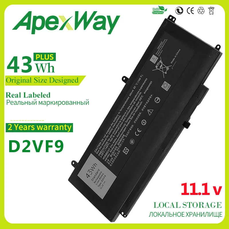 ApexWay 43WH D2VF9 Laptop Battery For Dell Inspiron 15 7547 7548 For Vostro 5459 Series 0PXR51 0YGR2V P41F P68G 4P8PH PXR51 
ApexWay 43WH D2VF9 Laptop Battery For Dell Inspiron 15 7547 7548 For Vostro 5459 Series 0PXR51 0YGR2V P41F P68G 4P8PH PXR51