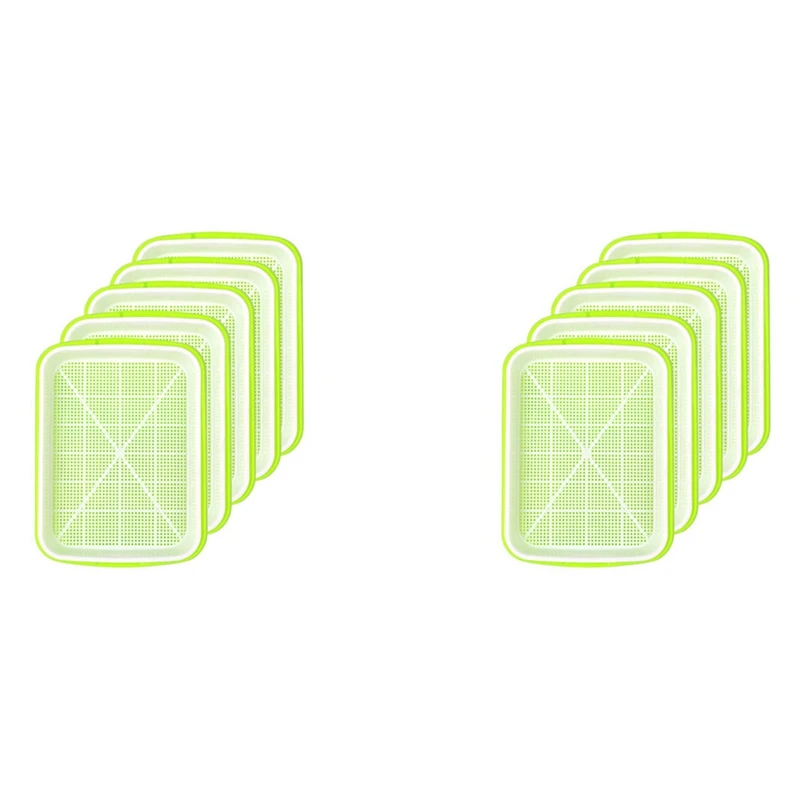 10Pcs Seed Sprouter Tray Nursery Tray Seed Germination Tray Healthy Wheatgrass Seeds Grower Trays For Garden Home Office
10Pcs Seed Sprouter Tray Nursery Tray Seed Germination Tray Healthy Wheatgrass Seeds Grower Trays For Garden Home Office