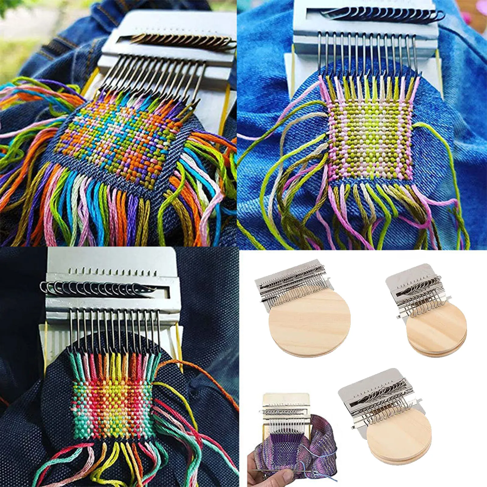 Mini Darning Loom Machine Manual DIY Weaving Art Clothes Sock Darning Repair Tool With Instructions Household Accessories
Mini Darning Loom Machine Manual DIY Weaving Art Clothes Sock Darning Repair Tool With Instructions Household Accessories