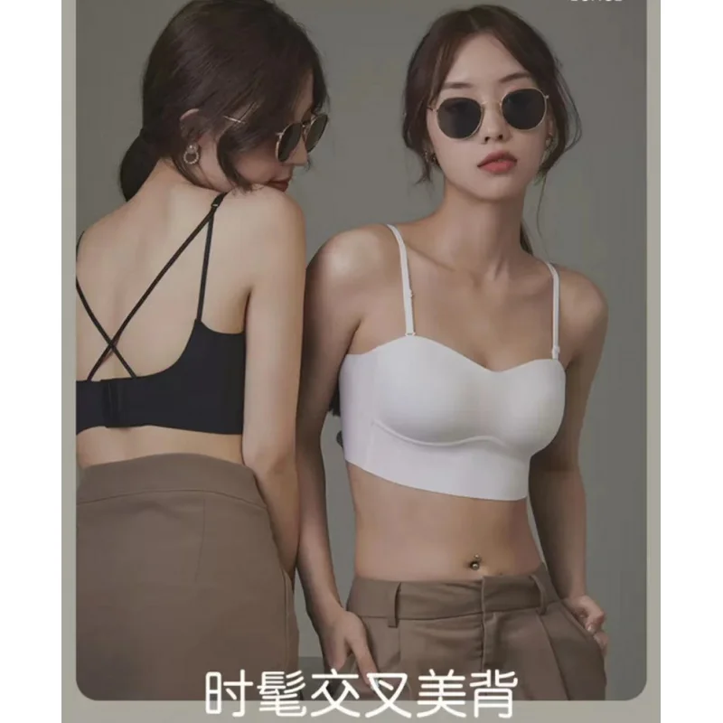 Tube Top Underwear Anti-Exposure Summer Can Be Worn outside Beauty Back One-Piece Bra Seamless Wireless Small Breast Push up Bra
Tube Top Underwear Anti-Exposure Summer Can Be Worn outside Beauty Back One-Piece Bra Seamless Wireless Small Breast Push up Bra