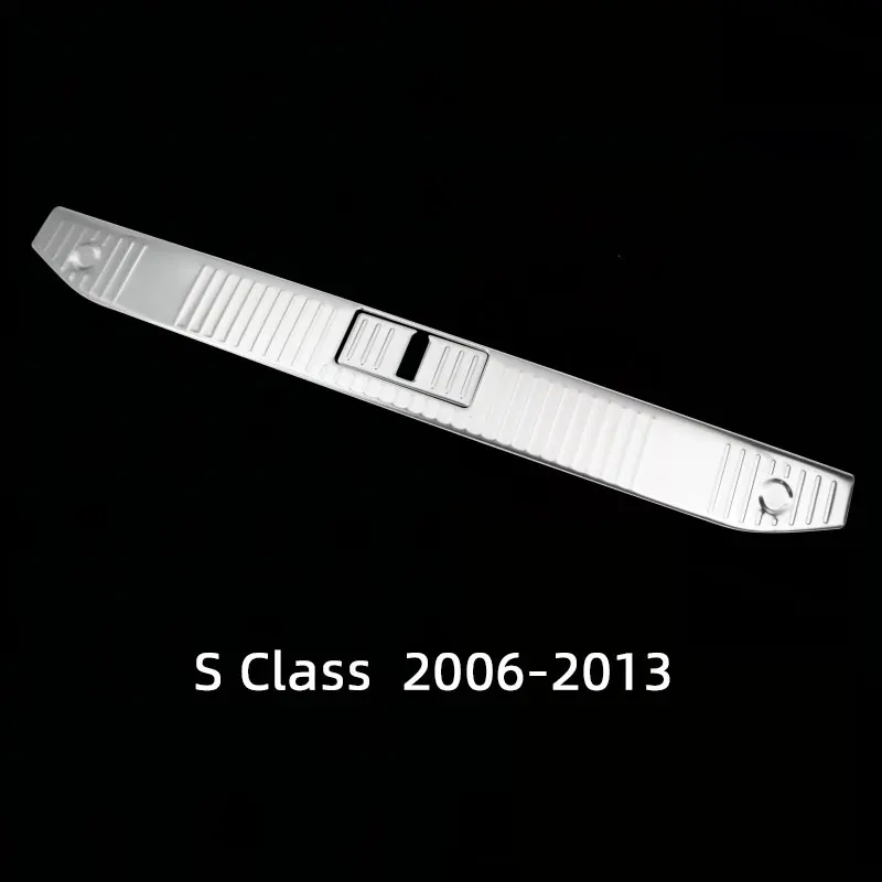 Для Mercedes Benz S Class W221 S350 S400 2006-2013, автомобильный задний багажник, бампер, накладка, крышка, задняя защитная панель, защита порога
