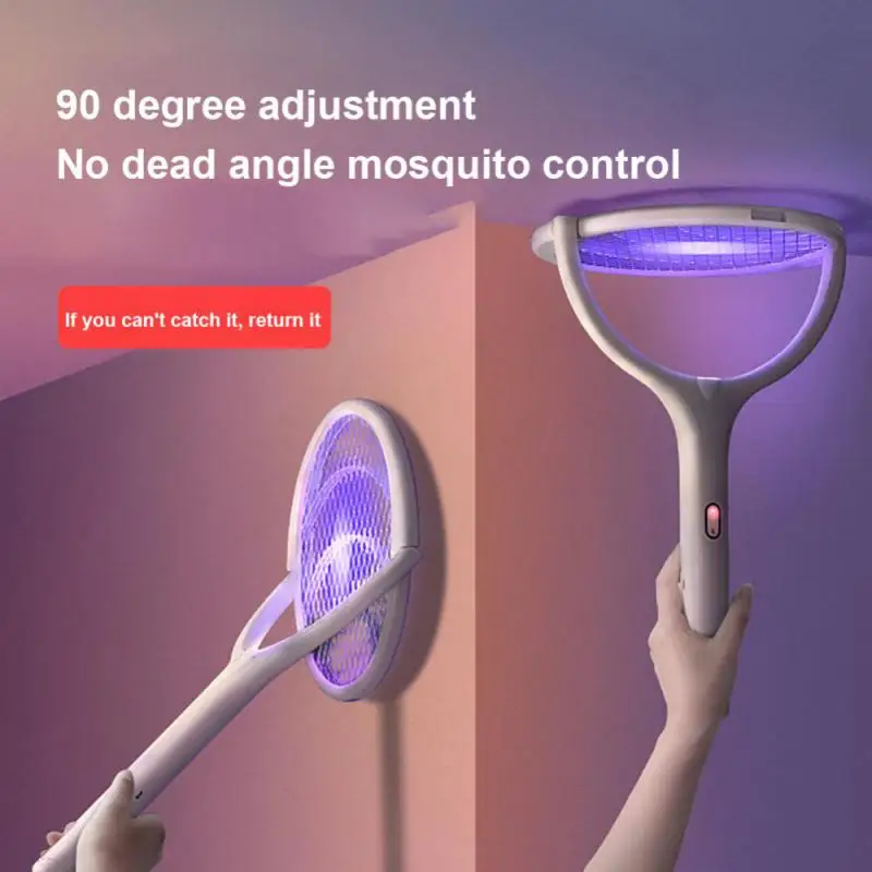 USB Rechargeable Mosquito Electric Mosquito Swatter Killer Lamp Rotatable Mosquito Killer Lamp Summer Fly Bat Swatter Shocker
USB Rechargeable Mosquito Electric Mosquito Swatter Killer Lamp Rotatable Mosquito Killer Lamp Summer Fly Bat Swatter Shocker