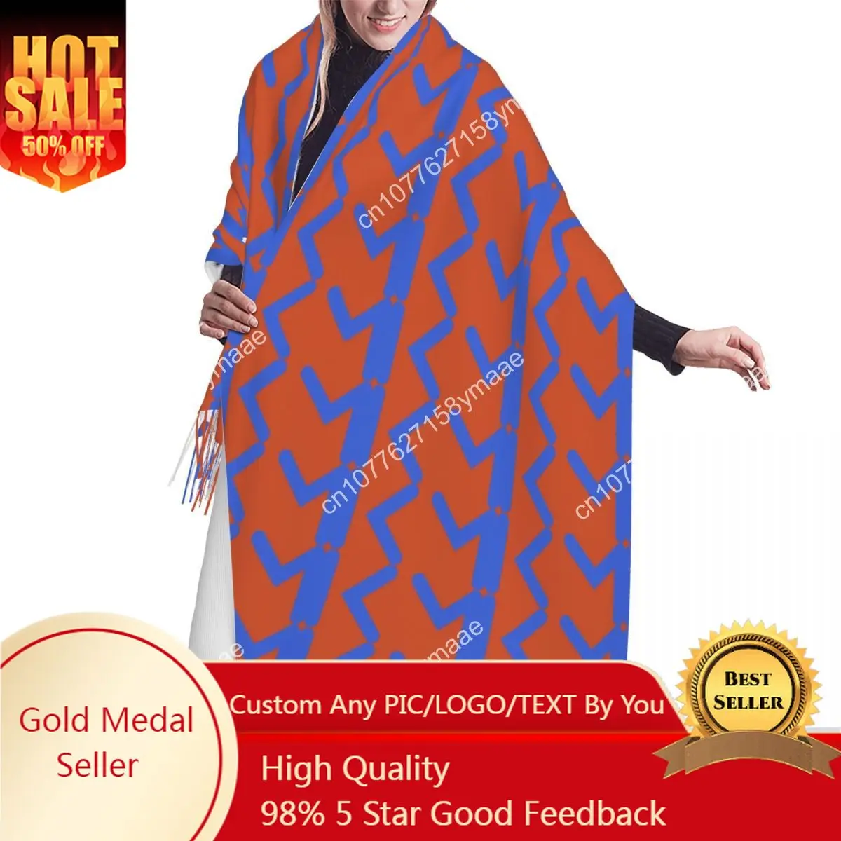 Custom Blue KM Mbappe Football Soccer Tassel Scarf Women Soft Shawls Wraps Lady Winter Fall Versatile Famale Scarves
Custom Blue KM Mbappe Football Soccer Tassel Scarf Women Soft Shawls Wraps Lady Winter Fall Versatile Famale Scarves