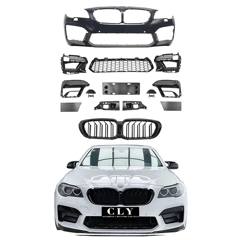 Genuine Car bumpers For 2010-2017 5 Series F10 F18 Upgrade 2021 M5 Body kits With Siamese large Grille
Genuine Car bumpers For 2010-2017 5 Series F10 F18 Upgrade 2021 M5 Body kits With Siamese large Grille