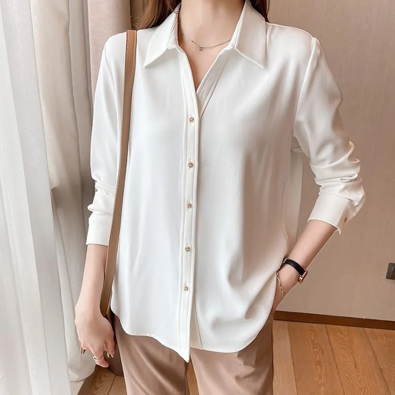 Women Spring Autumn Style Blouses Shirts Lady Casual Long Sleeve Turn-down Collar Solid Color Blusas Tops ZZ1972
Women Spring Autumn Style Blouses Shirts Lady Casual Long Sleeve Turn-down Collar Solid Color Blusas Tops ZZ1972
