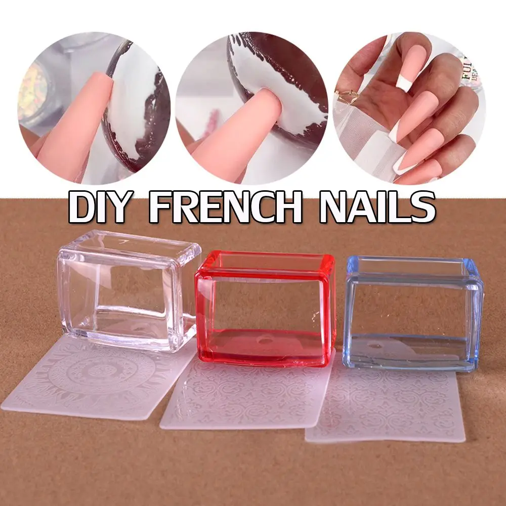 New Rectangle Jelly Silicone Nail Stamper Scraper Set Nail Art Template for French Nail Tips
New Rectangle Jelly Silicone Nail Stamper Scraper Set Nail Art Template for French Nail Tips