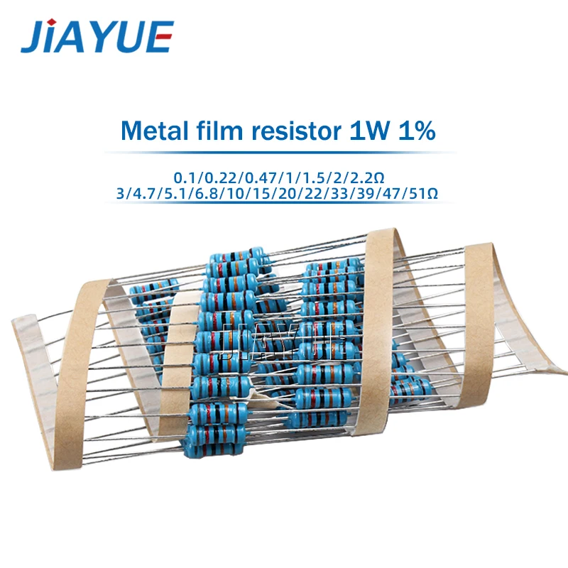 50pcs 1/2W Metal film resistor 1R~2.2M 100R 220R 330R 1K 1.5K 2.2K 3.3K 4.7K 10K 22K 47K 100K 100 220 330 1K5 2K2 3K3 4K7 ohm
50pcs 1/2W Metal film resistor 1R~2.2M 100R 220R 330R 1K 1.5K 2.2K 3.3K 4.7K 10K 22K 47K 100K 100 220 330 1K5 2K2 3K3 4K7 ohm
