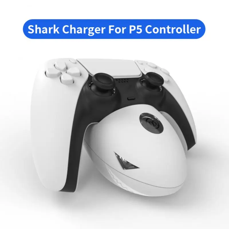 

Dualsense Gamepad Charging Dock Station Usb 3.1 Type-c Shark Charger Quick Charging Joypad Joystick Handle Charger For Ps5