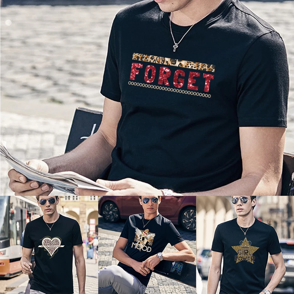 Harajuku Summer O-neck Men Clothes T-shirts Casual Tops Tees Fashion Leopard Print Male Clothing All-match Short Sleeve T Shirt 
Harajuku Summer O-neck Men Clothes T-shirts Casual Tops Tees Fashion Leopard Print Male Clothing All-match Short Sleeve T Shirt