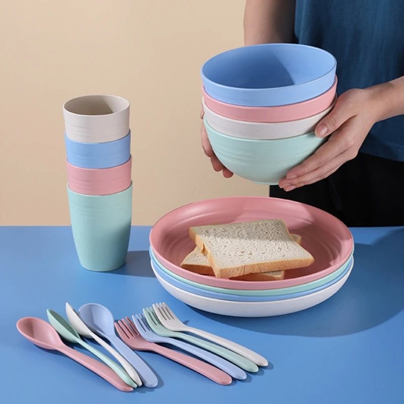 Camping Tableware Set Wheat Straw Tableware Dishes Eco Friendly Products Dinnerware Picnic Reusable Plastic Kitchen Dining Bar
Camping Tableware Set Wheat Straw Tableware Dishes Eco Friendly Products Dinnerware Picnic Reusable Plastic Kitchen Dining Bar