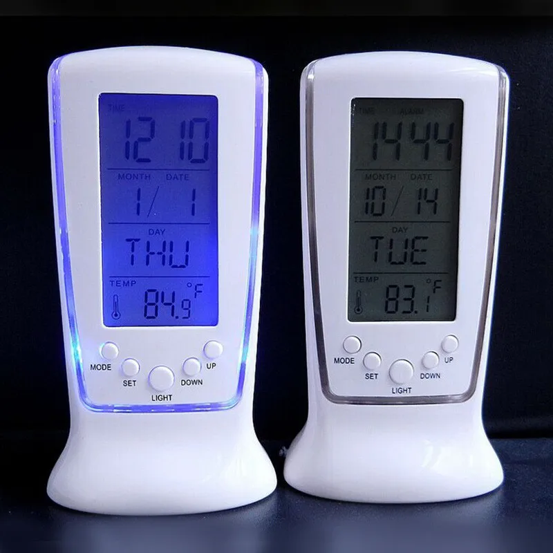 LED Digital Alarm Clock with Blue Back light Electronic Calendar Thermometer Digital Calendar Temperature Led Clock With Time
LED Digital Alarm Clock with Blue Back light Electronic Calendar Thermometer Digital Calendar Temperature Led Clock With Time