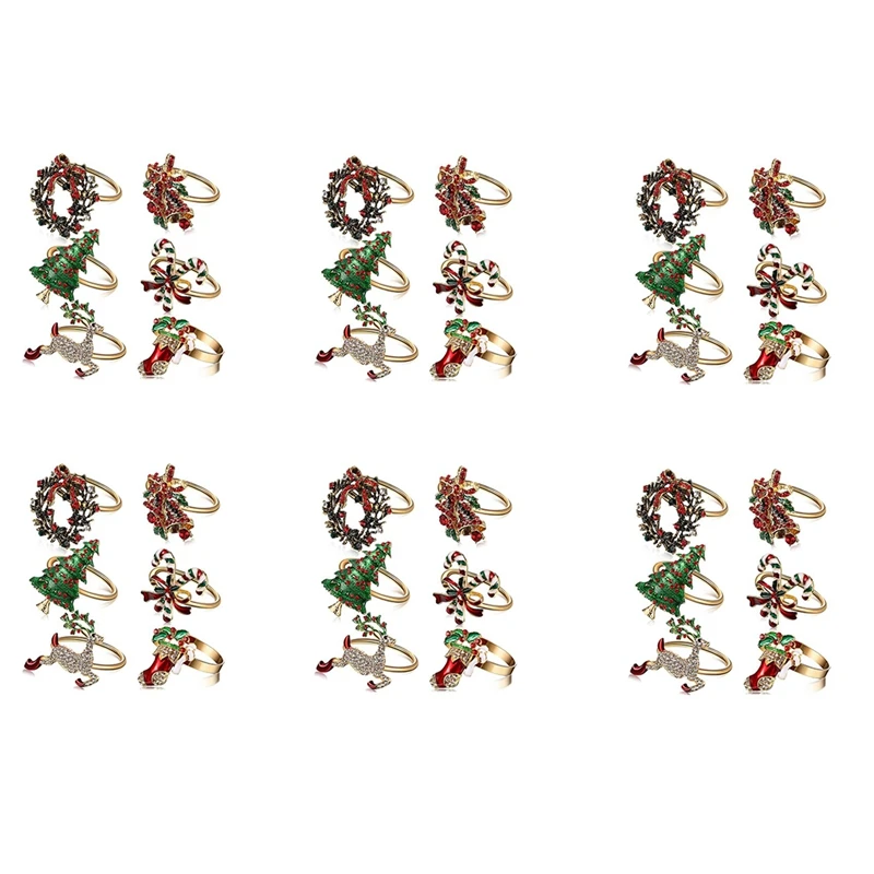 36Pcs Christmas Napkin Rings Xmas Napkin Holder Rings Wreath For Holiday Party Dinner Table Decoration
36Pcs Christmas Napkin Rings Xmas Napkin Holder Rings Wreath For Holiday Party Dinner Table Decoration