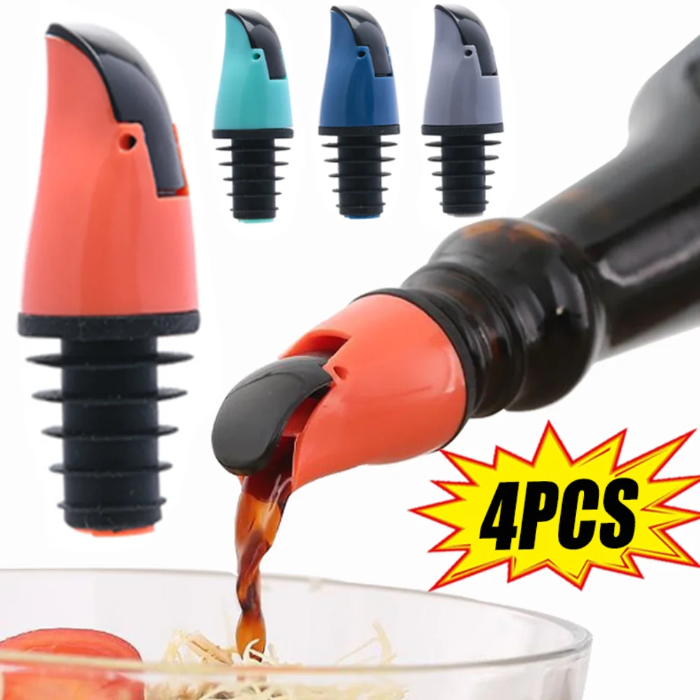 1/4Pcs Oil Bottle Stopper Dispenser Sprayer Plug Wine Liquor Leak-Proof Lock Vacuum Fresh-keeping for Kitchen Storage Accessory
1/4Pcs Oil Bottle Stopper Dispenser Sprayer Plug Wine Liquor Leak-Proof Lock Vacuum Fresh-keeping for Kitchen Storage Accessory