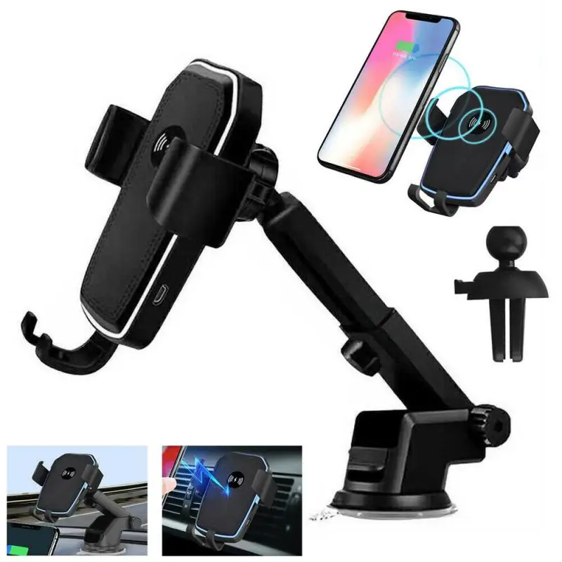 10W Fast Car Qi Wireless Charger For IPhone 11 Samsung Xiaomi Automatic Induction Car Suction Cup + Air Vent Mount Phone Holder
10W Fast Car Qi Wireless Charger For IPhone 11 Samsung Xiaomi Automatic Induction Car Suction Cup + Air Vent Mount Phone Holder