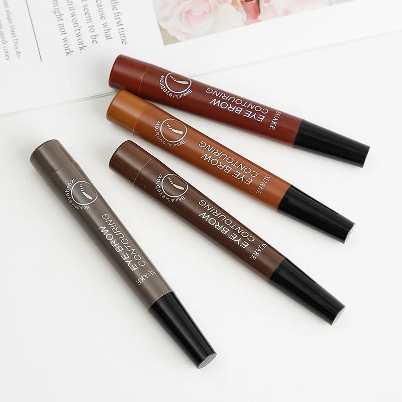 3pcs Waterproof Natural Eyebrow Pen Four-claw Eye Brow Tint Makeup 5 Colors Eyebrow Pencil Brown Black Grey Brush Cosmetics
3pcs Waterproof Natural Eyebrow Pen Four-claw Eye Brow Tint Makeup 5 Colors Eyebrow Pencil Brown Black Grey Brush Cosmetics