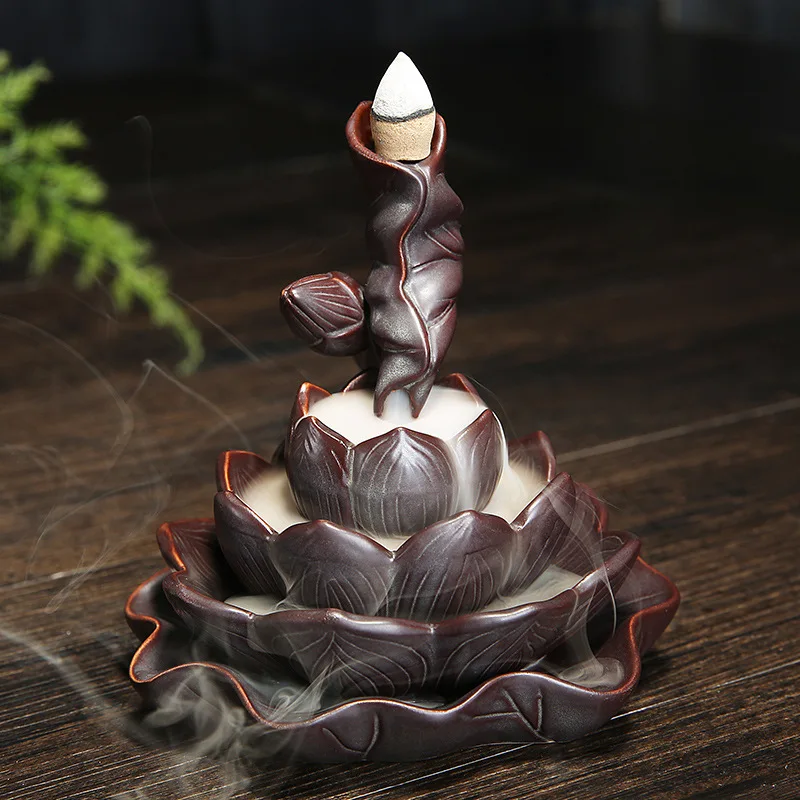 Backflow Incense Holder Decoration Home Decoraction Smoke Waterfall Flow Incense Burners With Reflux Censer Stand Sticks Decor
Backflow Incense Holder Decoration Home Decoraction Smoke Waterfall Flow Incense Burners With Reflux Censer Stand Sticks Decor