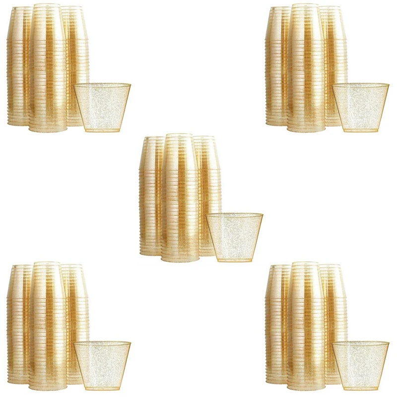 60X Golden Plastic Cup Disposable Water Cup Golden Powder 90OZ Juice Cup Dessert Cup Mousse Cup Wedding Decoration
60X Golden Plastic Cup Disposable Water Cup Golden Powder 90OZ Juice Cup Dessert Cup Mousse Cup Wedding Decoration