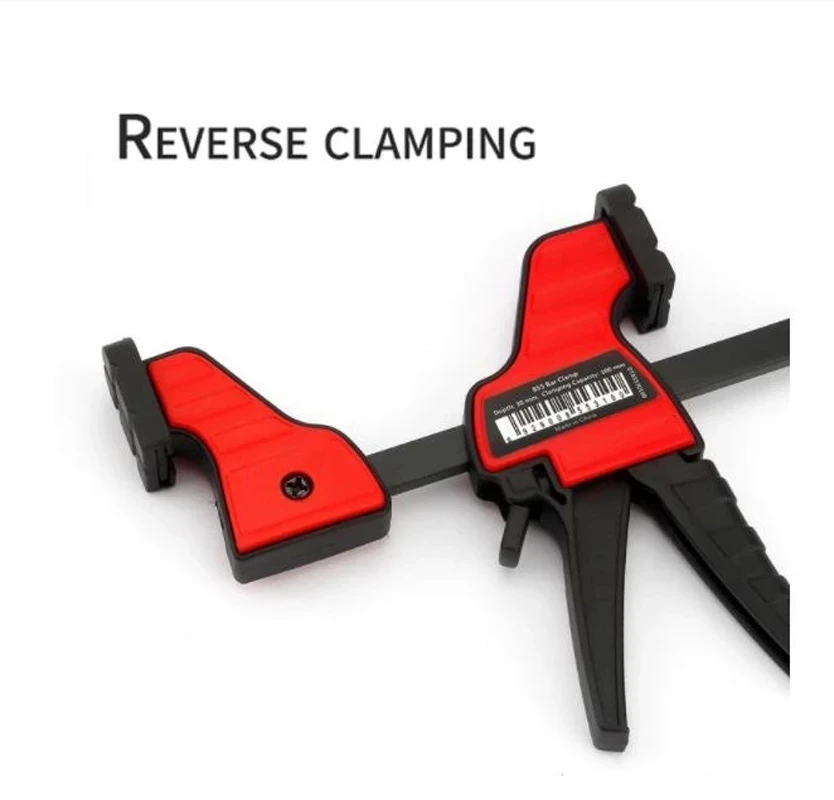 

4 Inch Quick Ratchet F Clamp Heavy Duty Wood Working Work Bar Clamp Clip Kit Woodworking Reverse clamping 30x100mm 3 orders