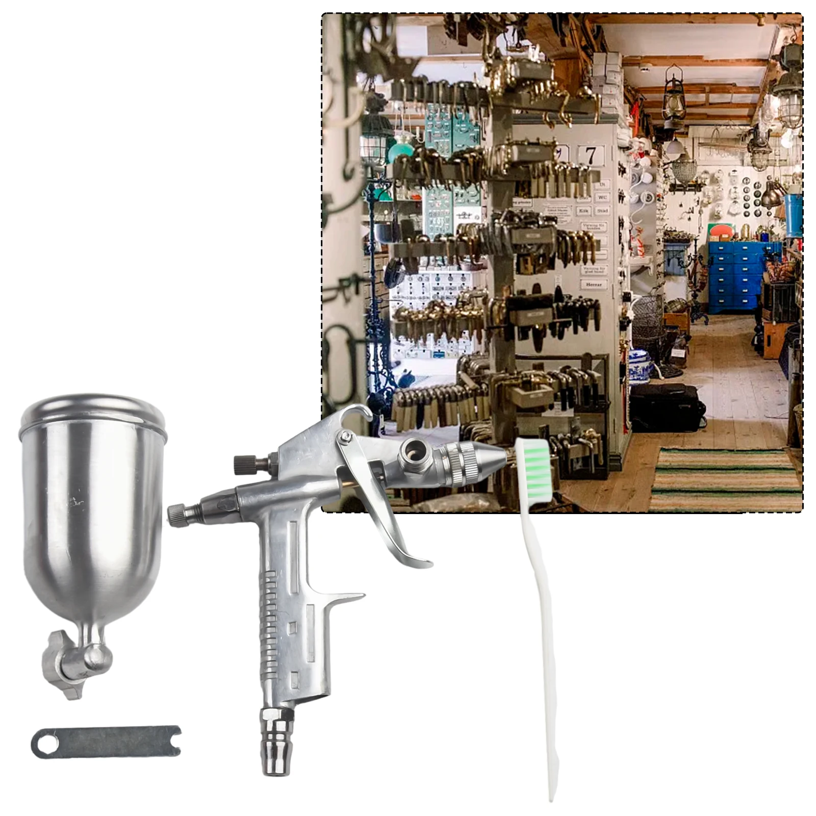 Car Painting Spray Gun Pneumatic Airbrush Sprayer Professional Alloy Painting Atomizer Tool With Hopper DIY Craft Paint Sprayer
Car Painting Spray Gun Pneumatic Airbrush Sprayer Professional Alloy Painting Atomizer Tool With Hopper DIY Craft Paint Sprayer