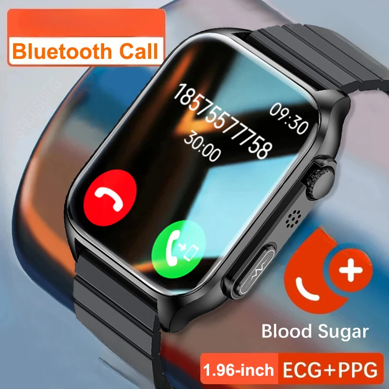 ECG+PPG Smart Watch Men Bluetooth Call Clock Heart Rate Blood Pressure Blood Oxygen Health Blood sugar Monitoring Smart Watches 
ECG+PPG Smart Watch Men Bluetooth Call Clock Heart Rate Blood Pressure Blood Oxygen Health Blood sugar Monitoring Smart Watches