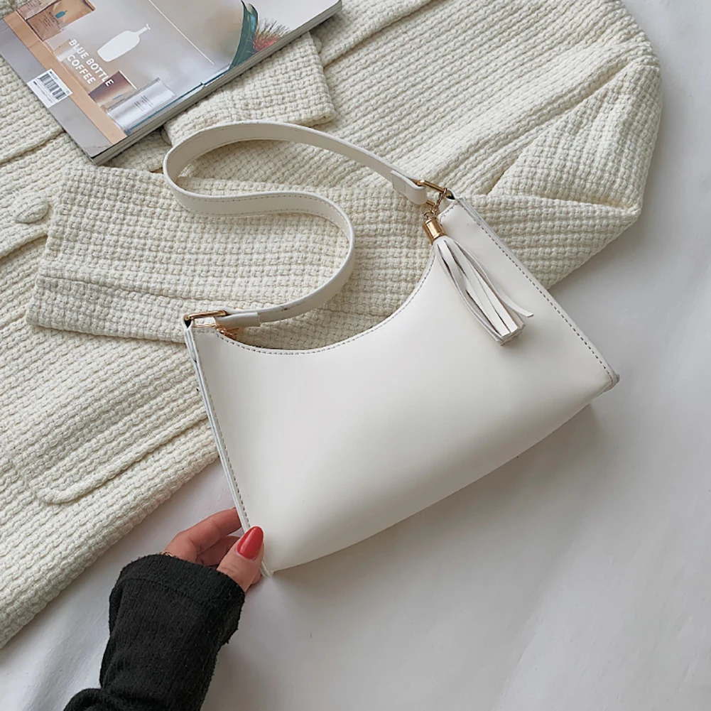 Fashion Exquisite Shopping Bag Retro Casual Women Totes Shoulder Bags Female Leather Solid Color Chain Handbag with Tassel
Fashion Exquisite Shopping Bag Retro Casual Women Totes Shoulder Bags Female Leather Solid Color Chain Handbag with Tassel
