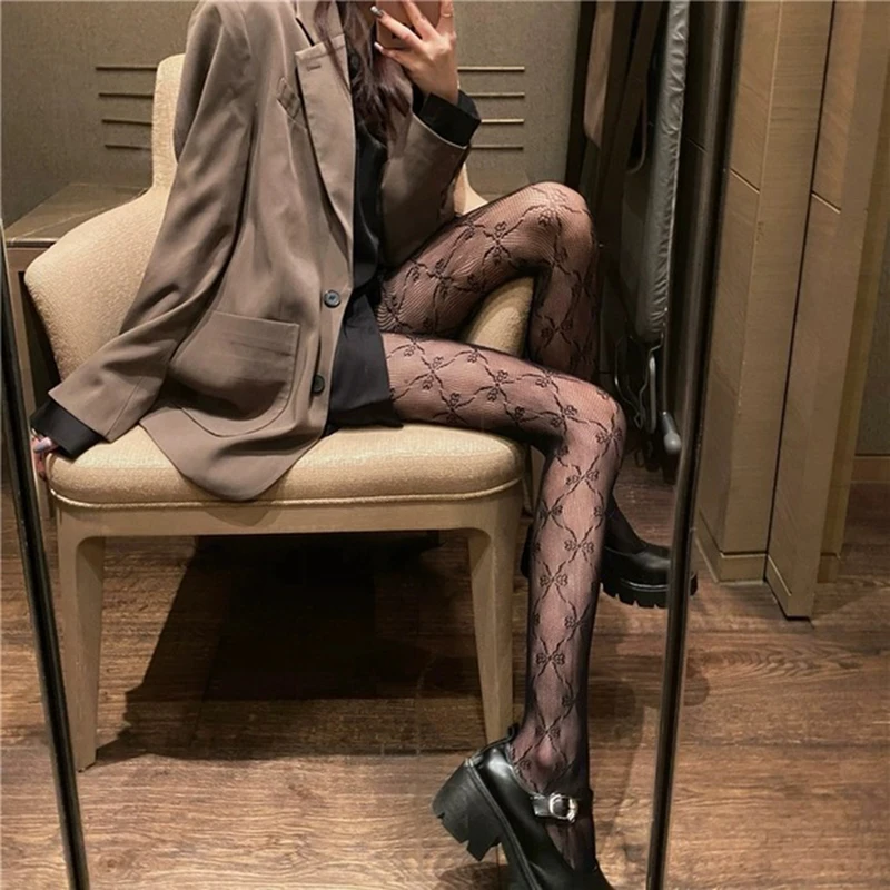 Sanrio Women Sexy Pantyhose Fishnet Tights Sexy Mesh Hollow Stockings High Elastic Letter Stockings Sexy Luxury Black Pantyhose
Sanrio Women Sexy Pantyhose Fishnet Tights Sexy Mesh Hollow Stockings High Elastic Letter Stockings Sexy Luxury Black Pantyhose