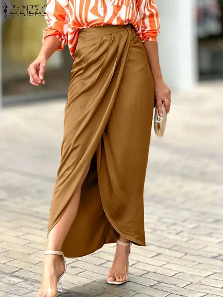 Летняя модная офисная Асимметричная юбка ZANZEA, повседневная женская Праздничная уличная одежда, юбки макси, элегантные однотонные юбки на п...
Летняя модная офисная Асимметричная юбка ZANZEA, повседневная женская Праздничная уличная одежда, юбки макси, элегантные однотонные юбки на п...