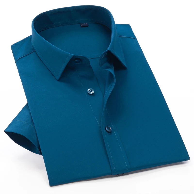 2022 summer new Men's Stretch Short Sleeve Shirt men's business casual solid color shirt Plus size 8XL9XL 10XL
2022 summer new Men's Stretch Short Sleeve Shirt men's business casual solid color shirt Plus size 8XL9XL 10XL