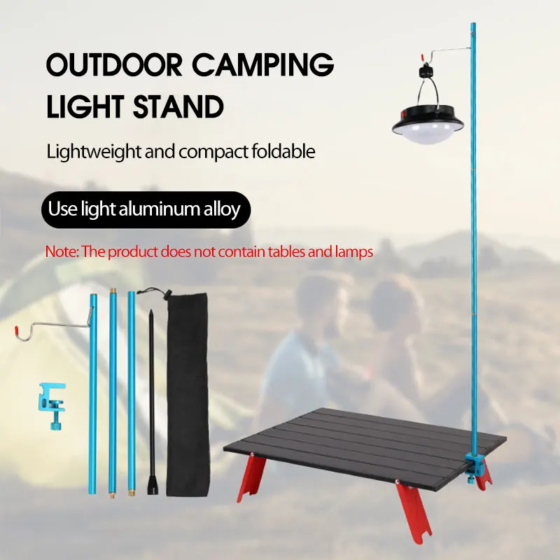 Aluminum Alloy Rack Desktop Support Folding Outdoor Light Pole Double Hook Light Stand Outdoor Hiking Camping Equipment Supplies
Aluminum Alloy Rack Desktop Support Folding Outdoor Light Pole Double Hook Light Stand Outdoor Hiking Camping Equipment Supplies