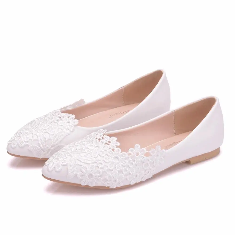 2022 Summer Ballet Flats White Lace Wedding Shoes Flat Heel Casual Pointed Toe Women Princess Shoes Sweet Plus Size 43
2022 Summer Ballet Flats White Lace Wedding Shoes Flat Heel Casual Pointed Toe Women Princess Shoes Sweet Plus Size 43