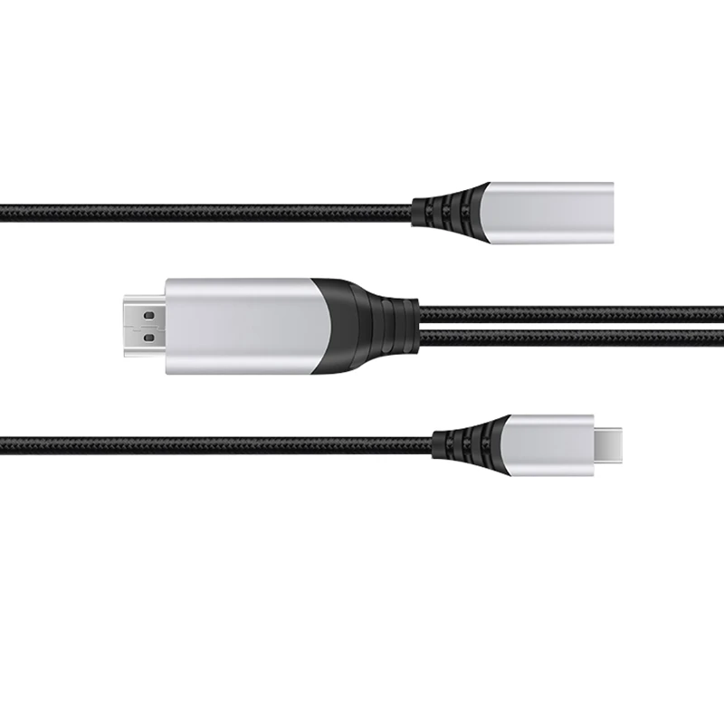 Кабель USB C-HDMI, 4K x 2K Type-C HDMI PD2.0 Кабель-адаптер для зарядки для NS Switch ,iPad Pro,Pixel Book,XPS,Galaxy
Кабель USB C-HDMI, 4K x 2K Type-C HDMI PD2.0 Кабель-адаптер для зарядки для NS Switch ,iPad Pro,Pixel Book,XPS,Galaxy