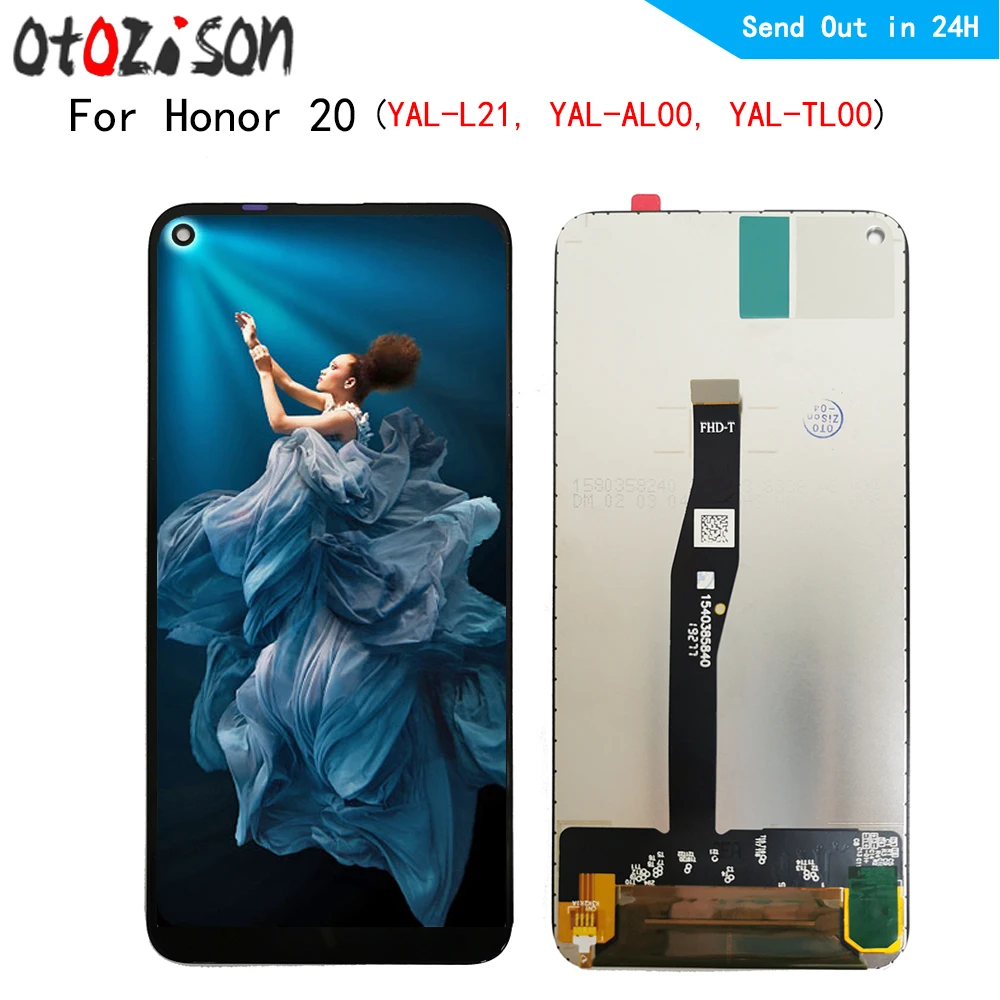 6,26 дюймовый IPS ЖК-дисплей для Honor 20 YAL-L21, YAL-AL00, YAL-TL00, ЖК-дисплей, сенсорный экран, дигитайзер с рамкой в сборе для Honor20
6,26 дюймовый IPS ЖК-дисплей для Honor 20 YAL-L21, YAL-AL00, YAL-TL00, ЖК-дисплей, сенсорный экран, дигитайзер с рамкой в сборе для Honor20