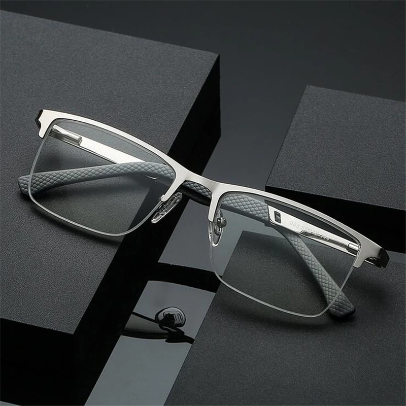 Blue Light Blocking Semi-Rimless Farsighted Spectacles Stainless Steel Vintage Square Hyperopia Glasses Power +1.0 +1.5 To +4.0
Blue Light Blocking Semi-Rimless Farsighted Spectacles Stainless Steel Vintage Square Hyperopia Glasses Power +1.0 +1.5 To +4.0