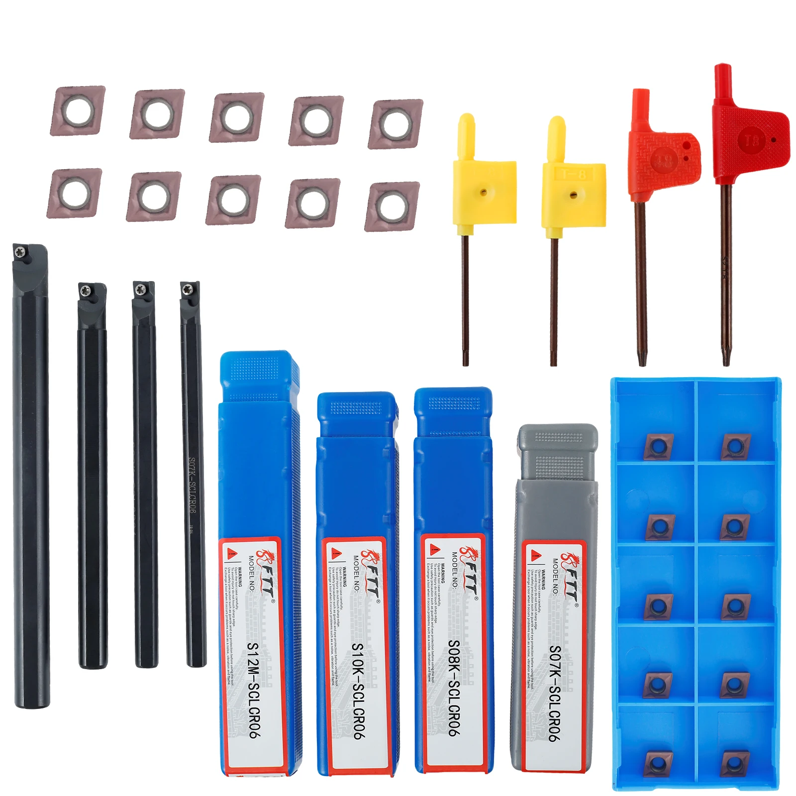 Lathe Boring Bar Set Carbide Lathe Turning Tool S07K-SCLCR06 S08K-SCLCR06 S10K-SCLCR06 S12M-SCLCR06 Quick Change Lathe Tools
Lathe Boring Bar Set Carbide Lathe Turning Tool S07K-SCLCR06 S08K-SCLCR06 S10K-SCLCR06 S12M-SCLCR06 Quick Change Lathe Tools