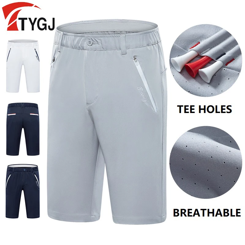 Ttygj Men Casual Golf Shorts Breathable Sports Short Trousers Elastic Male Golf Shorts with Zip Pocket Bottoms Can Put Golf Tees
Ttygj Men Casual Golf Shorts Breathable Sports Short Trousers Elastic Male Golf Shorts with Zip Pocket Bottoms Can Put Golf Tees