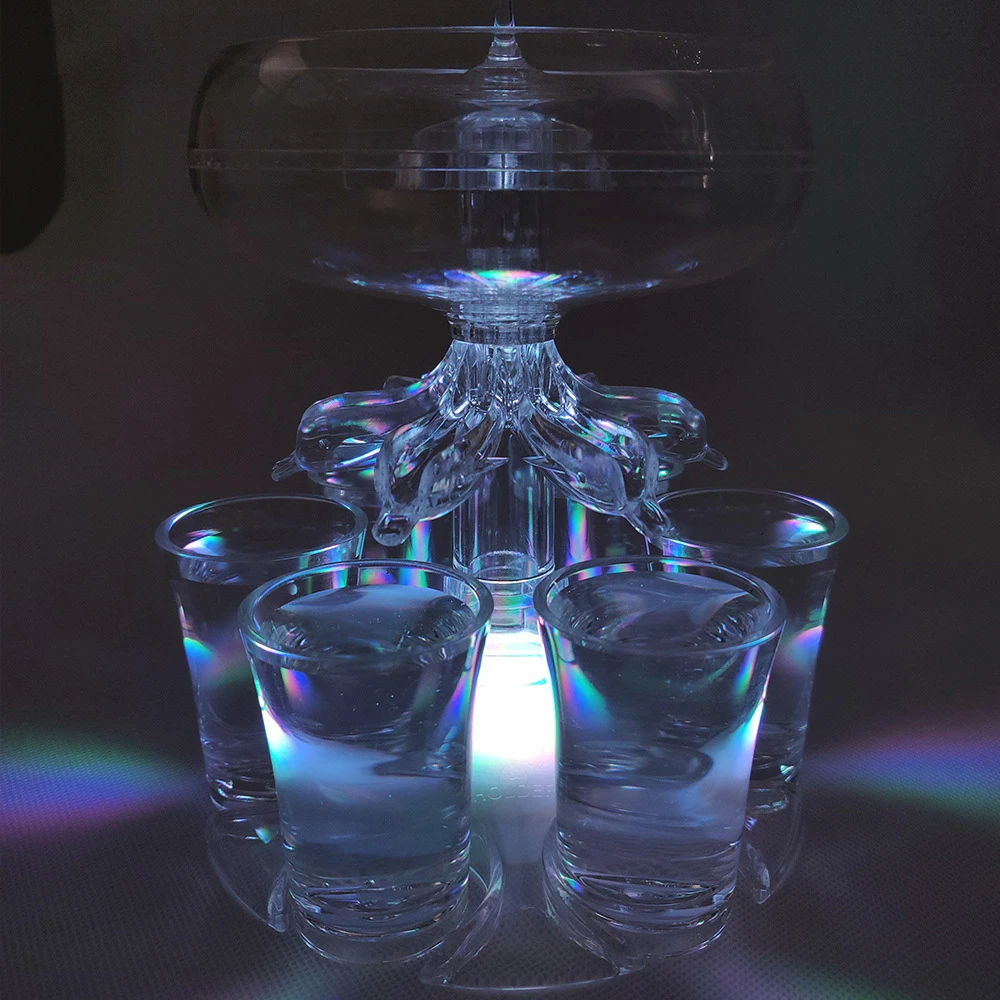 Shot Dispenser with 6 Shot Glass and 18 Effect Lights Acrylic Cocktail Dispenser Whisky Beer Drinks Bar Tools Wine Pourer
Shot Dispenser with 6 Shot Glass and 18 Effect Lights Acrylic Cocktail Dispenser Whisky Beer Drinks Bar Tools Wine Pourer