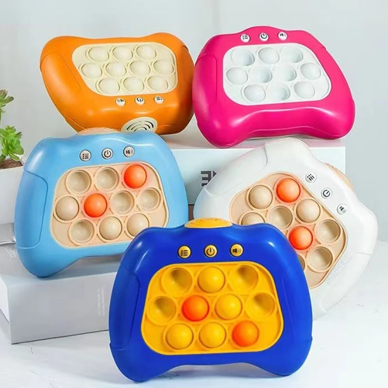 Electronic Pop Game Light Pop Push Bubble Poplight Fidget Game Speed Quick Push Up Bubble Stress Toy with Box NEW 
Electronic Pop Game Light Pop Push Bubble Poplight Fidget Game Speed Quick Push Up Bubble Stress Toy with Box NEW