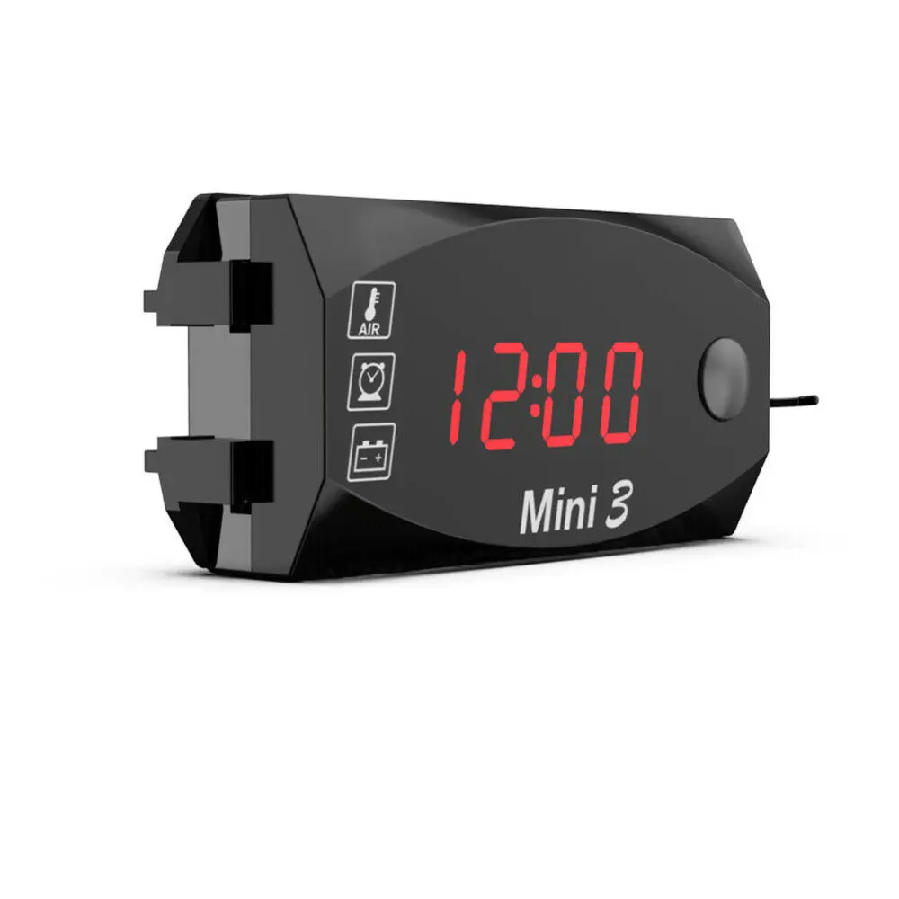 1 Pc 3 In 1 Motorcycle Voltmeter Electronic Clock Thermometerfor LED Digital Display Auto Motorcycle Accessories Bracket Tools
1 Pc 3 In 1 Motorcycle Voltmeter Electronic Clock Thermometerfor LED Digital Display Auto Motorcycle Accessories Bracket Tools