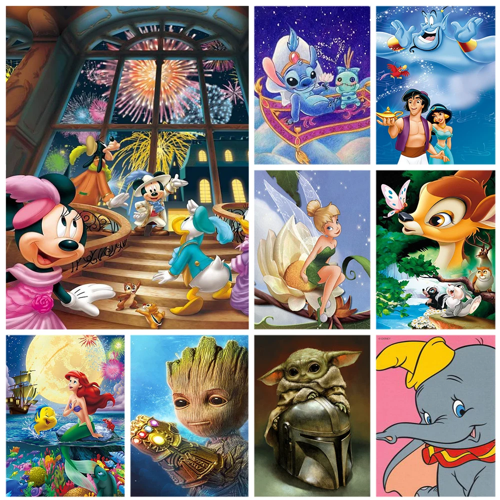 Disney Cartoon Mickey Minnie Mouse Diamond Embroidery 5D DIY Full Drill Diamond Painting Cross Stitch for Child Handmade Gift
Disney Cartoon Mickey Minnie Mouse Diamond Embroidery 5D DIY Full Drill Diamond Painting Cross Stitch for Child Handmade Gift
