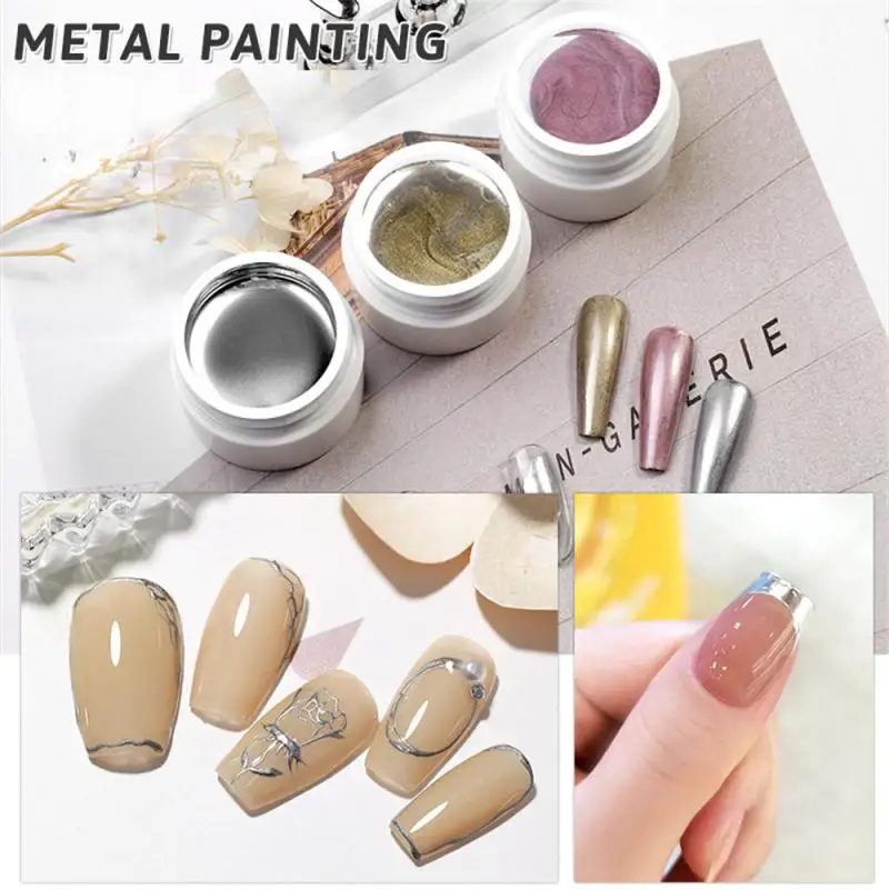 3 Colors Metal Effect Nail Glitter Gold Nail UV Gel Mirror UV Nail Polish Varnish Painting Line Drawing Gold Silver DIY Nail Art
3 Colors Metal Effect Nail Glitter Gold Nail UV Gel Mirror UV Nail Polish Varnish Painting Line Drawing Gold Silver DIY Nail Art