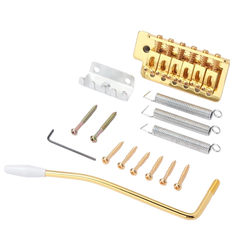 Tremolo Bridge System For ST Electric Guitar 6 String Single Roll Tailpiece Saddle Guitar Bridge Accessories
Tremolo Bridge System For ST Electric Guitar 6 String Single Roll Tailpiece Saddle Guitar Bridge Accessories