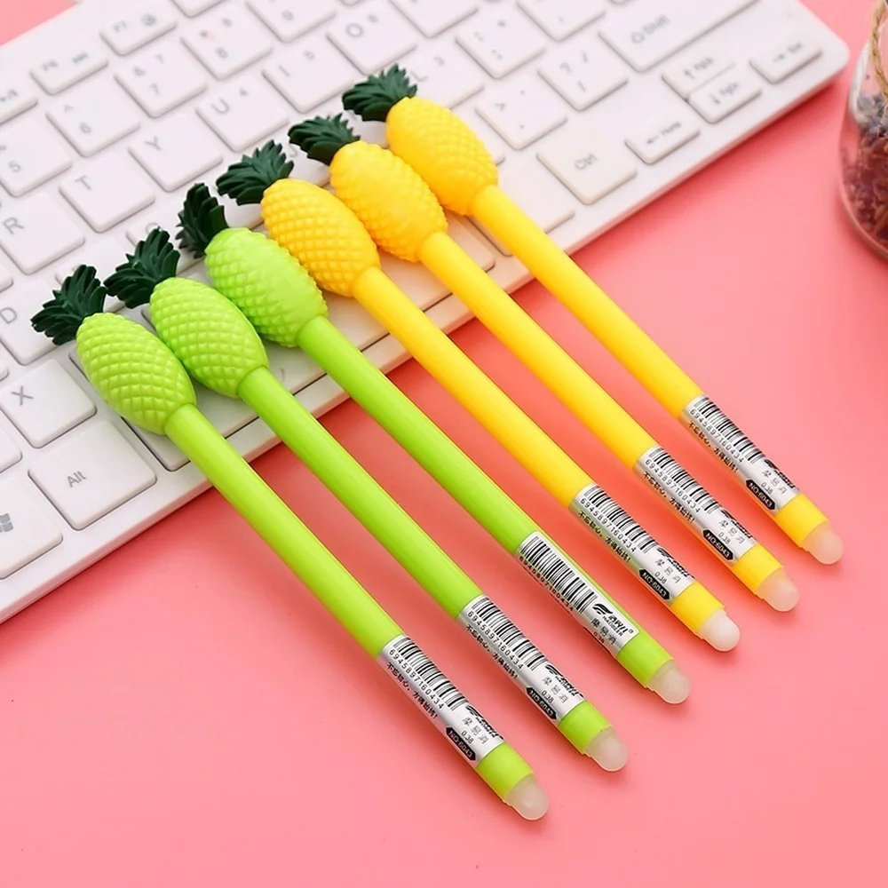 4PSC Pineapple Erasable Gel Ink Pen Stationery School & Office Supplies Birthday Gift Cute Fruit Party Theme Kawaii Ballpoint 
4PSC Pineapple Erasable Gel Ink Pen Stationery School & Office Supplies Birthday Gift Cute Fruit Party Theme Kawaii Ballpoint