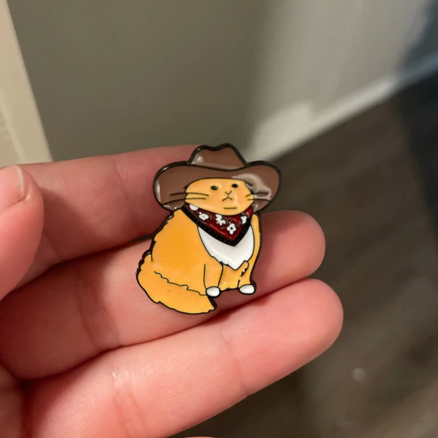 Cowboy Cats Enamel Pin Custom Funny Animal Hat Brooches Shirt Lapel Bag Cute Badge Cartoon Kitten Jewelry Gift for Friends
Cowboy Cats Enamel Pin Custom Funny Animal Hat Brooches Shirt Lapel Bag Cute Badge Cartoon Kitten Jewelry Gift for Friends